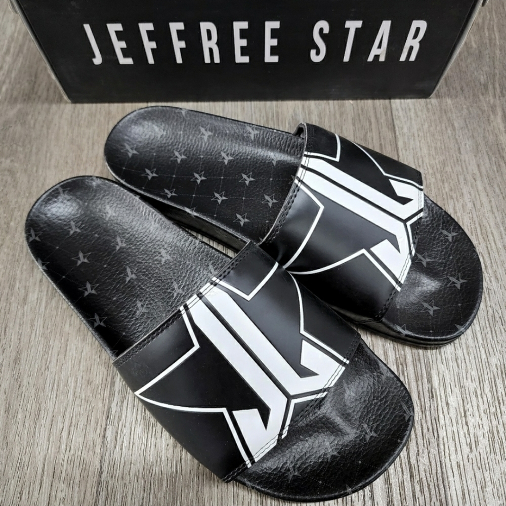 Jeffree Star Black Pool Slides 12 New
